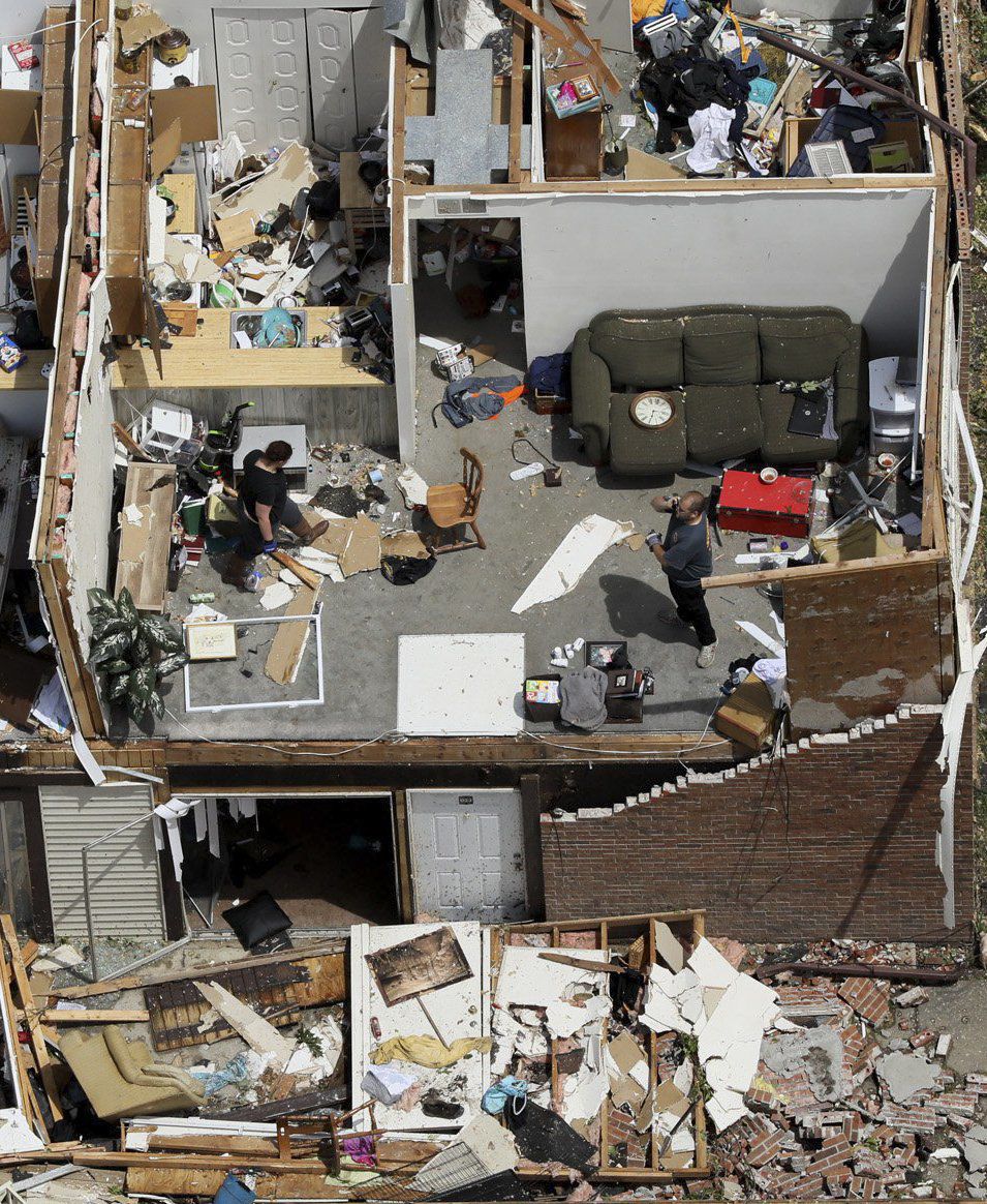 Tornado damage in Jefferson City